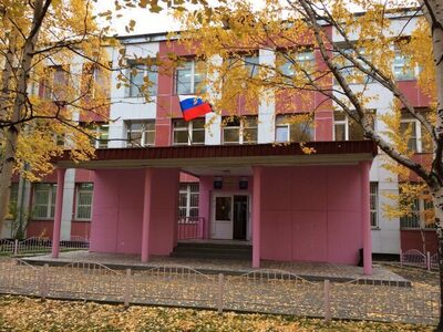 Центральный вход в школу